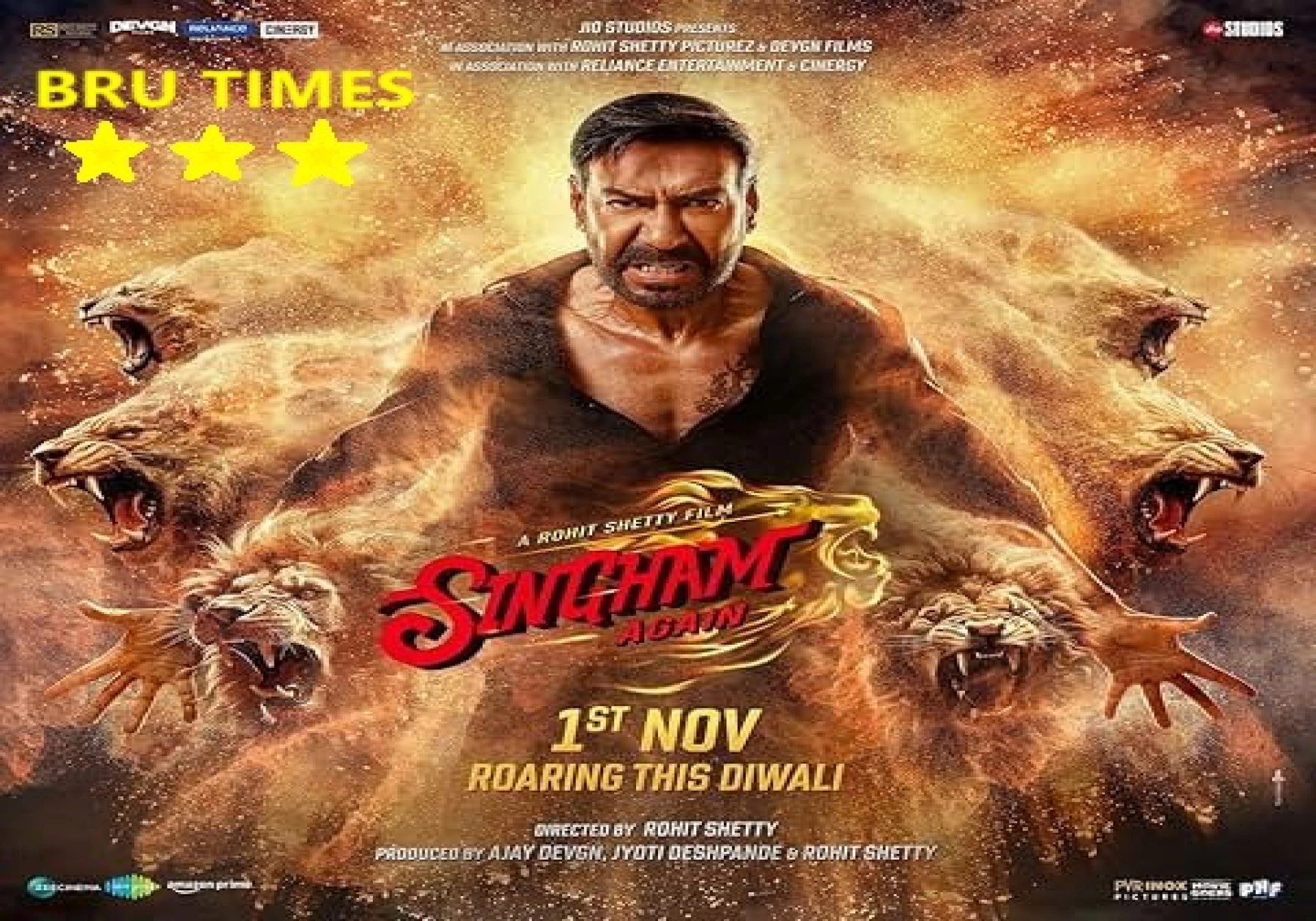 Singham Again Review: Ajay Devgn’s Cop Drama Disappoints with Loud Action and Dull Storytelling